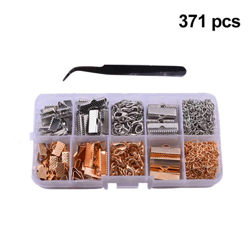 Jewelry Making Diy Kit - 371Pcs Kit Pembuatan Perhiasan Gesper Kalung