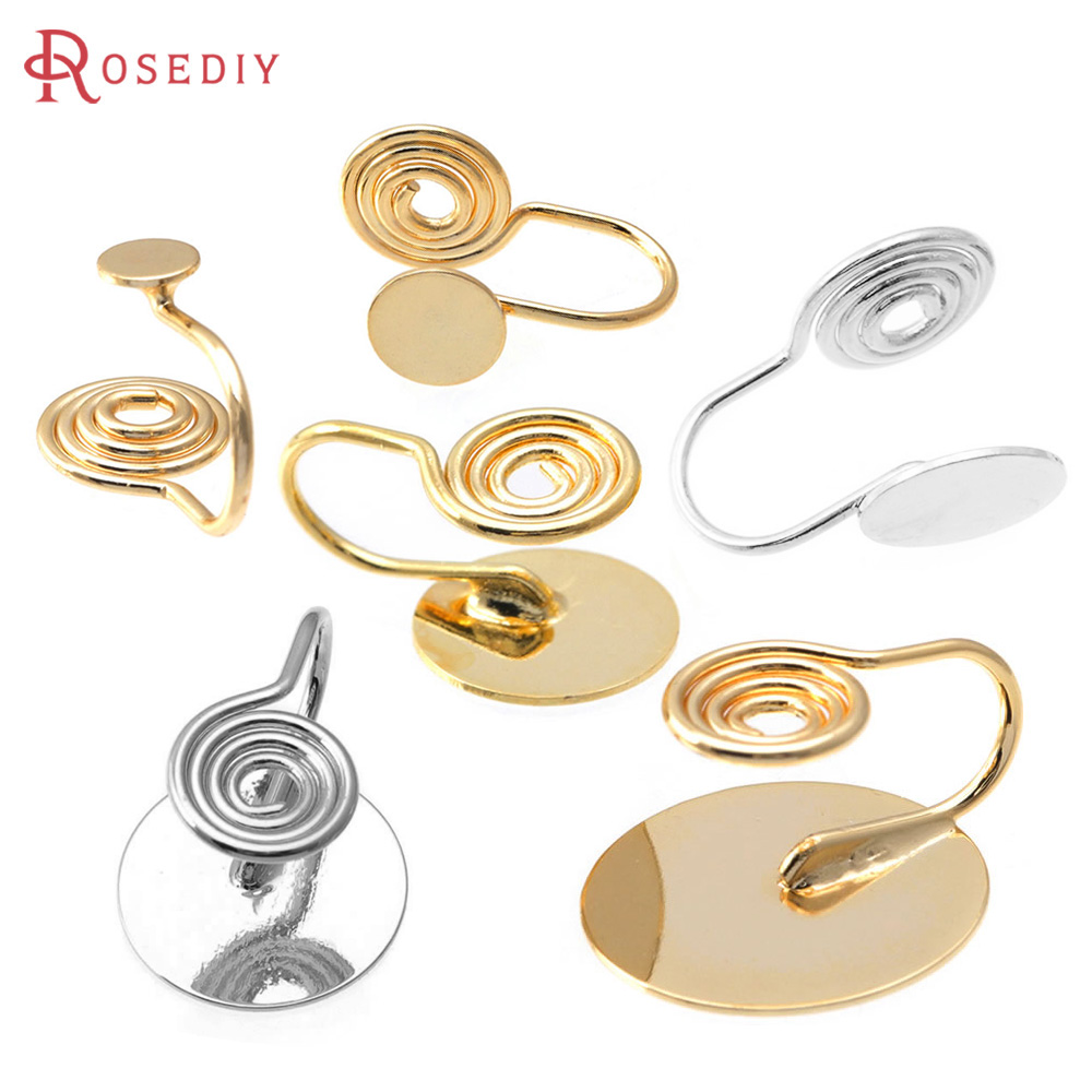 Jewelry Making Kits - 4MM~14MM Warna Emas 18K Kuningan dengan