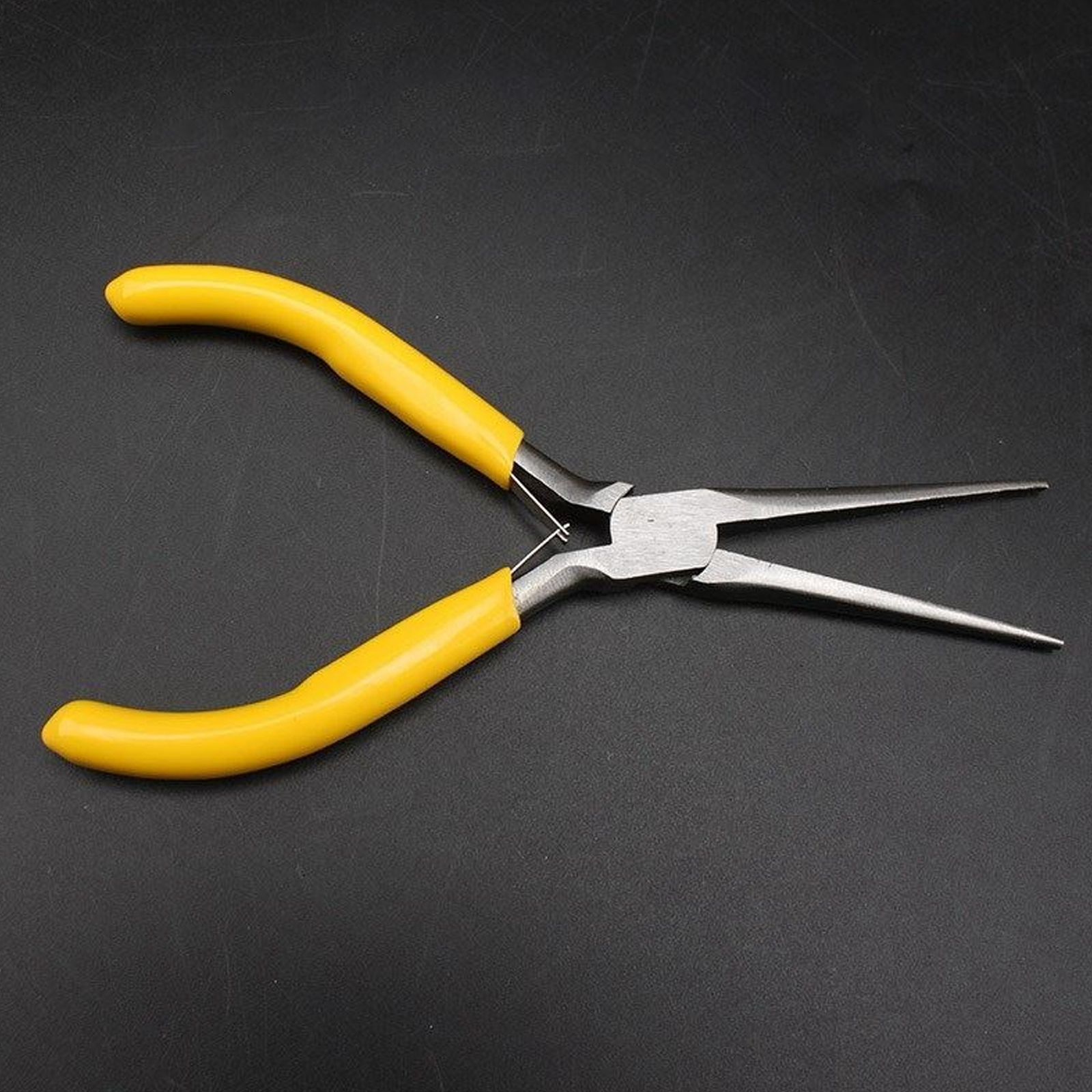 Jewelry Making Needle Nose Pliers - Tang Mini Multifungsi Warna Kuning, Tang