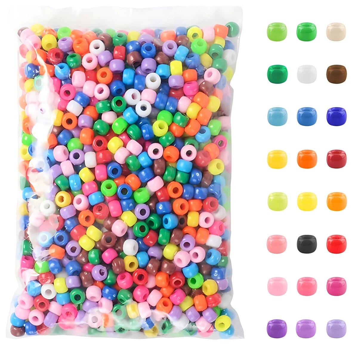 Jewelry Making Business - 500 buah manik-manik plastik warna-warni permen