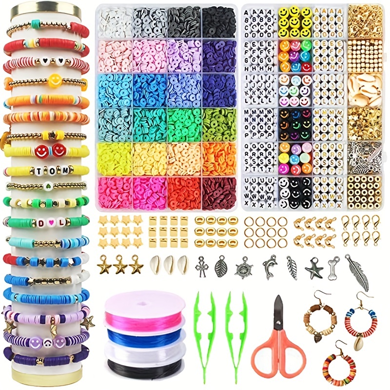 Jewelry Making Kit For Kids - 2 kotak 24 Kit pembuat gelang