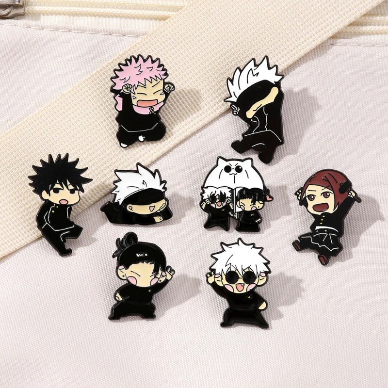 Jewelry Making Kits - 8pcs Set Pin Enamel Anime Itadori