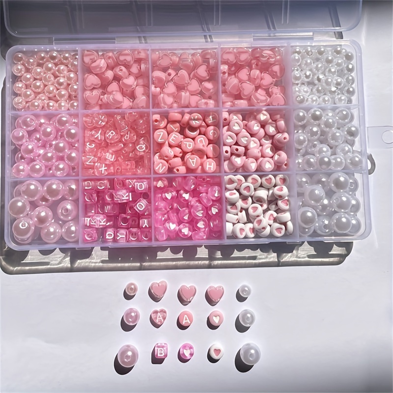 10-Piece Kotak Alfabet Pink, M - Jewelry Making Diy Kit ulasan dan harga
