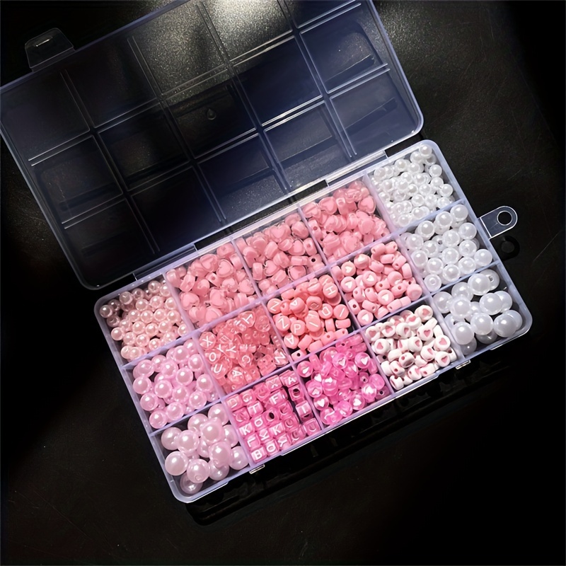 10-Piece Kotak Alfabet Pink, M - Jewelry Making Diy Kit ulasan dan harga