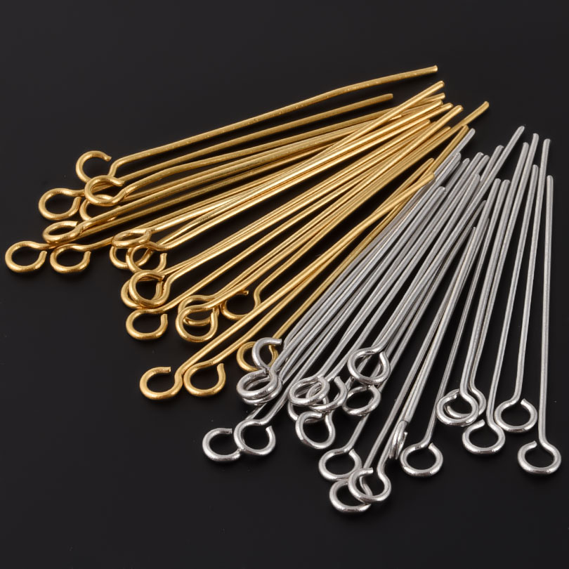 50pcs/lot 304 Stainless Steel  - Jewelry Making Head Pins ulasan dan harga