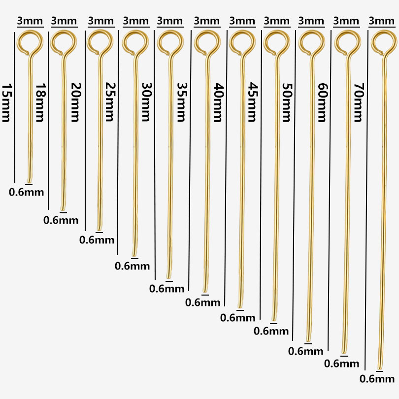 50pcs/lot 304 Stainless Steel  - Jewelry Making Head Pins ulasan dan harga