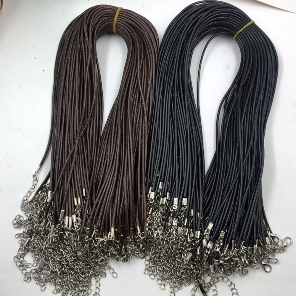 20 pcs Tali Kalung Lilin Cokel - Jewelry Making Wax ulasan dan harga