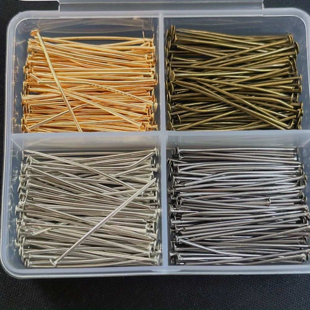 400 Buah Pin Kepala Besi Campu - Jewelry Making Head Pins ulasan dan harga