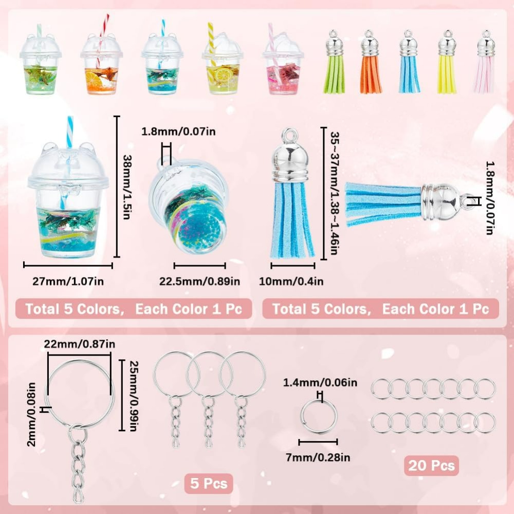 35 buah DIY 5 set gantungan ku - Jewelry Making Diy Kit ulasan dan harga