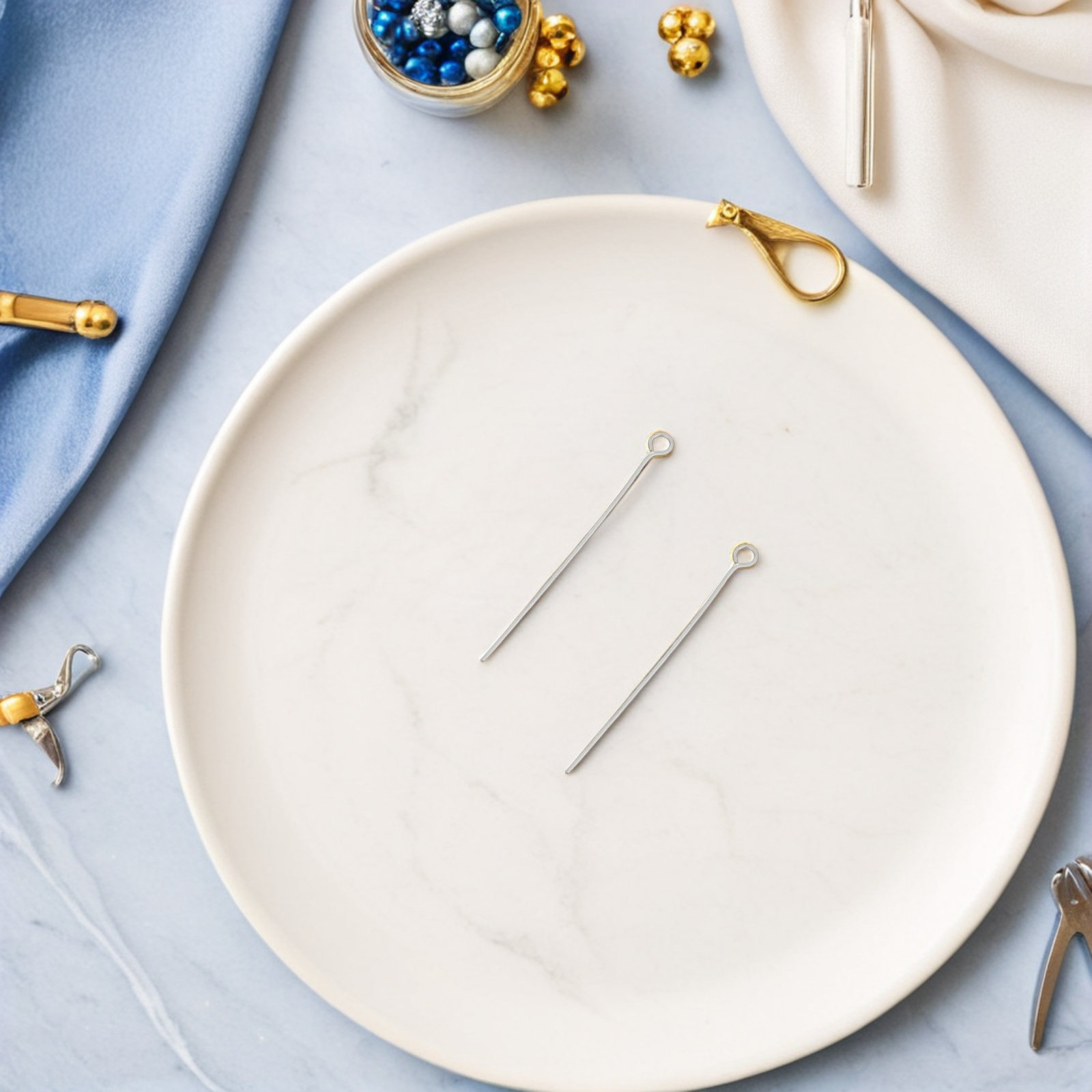 300 Buah Pin Pembuat Perhiasan - Jewelry Making Head Pins ulasan dan harga