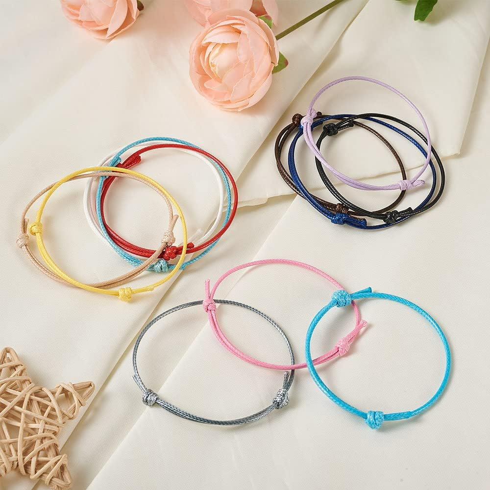 100Pcs Tali Polyester Berlapis - Jewelry Making Wax ulasan dan harga