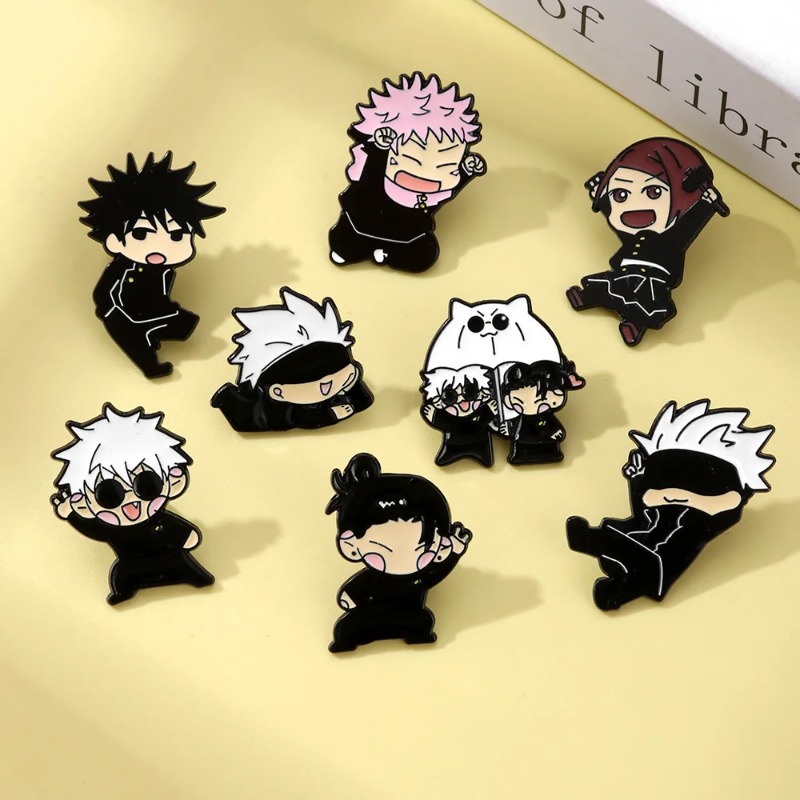 8pcs Set Pin Enamel Anime Itad - Jewelry Making Kits ulasan dan harga