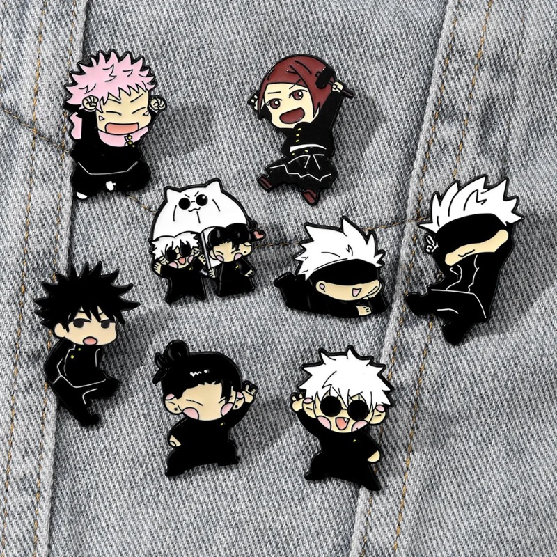 8pcs Set Pin Enamel Anime Itad - Jewelry Making Kits ulasan dan harga