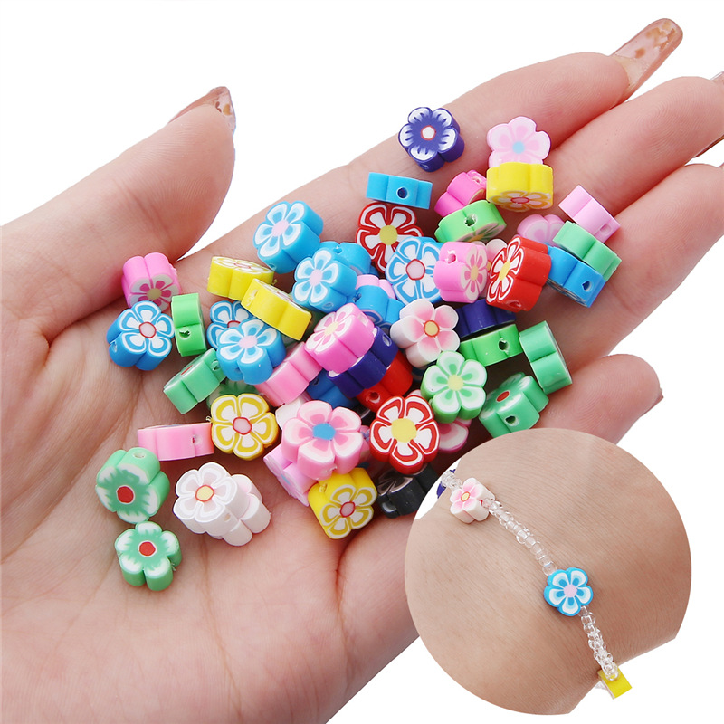 100 buah 10mm bunga campuran m - Jewelry Making Business ulasan dan harga