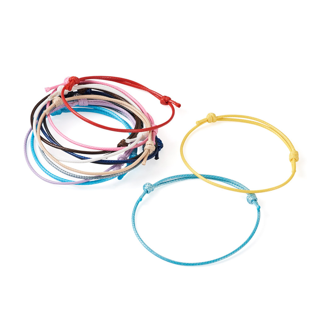 120Pcs 12 Warna Tali Poliester - Jewelry Making Wax ulasan dan harga